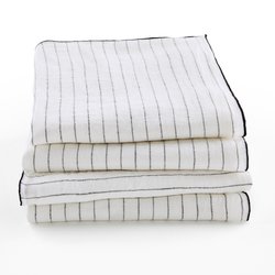White striped/black