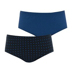 Blue + navy print