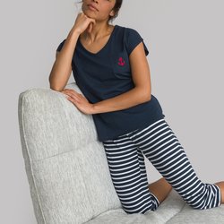 Navy striped