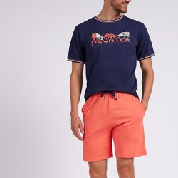Navy/coral