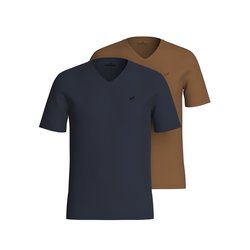 Navy + brown