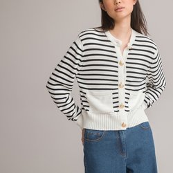 Ivory / navy stripe