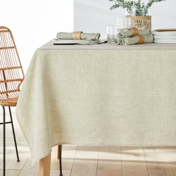 Lime green chambray