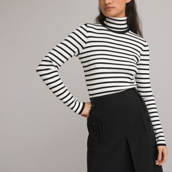 Black striped/white