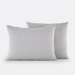 Grey/white striped