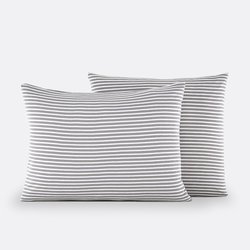 Grey/white striped