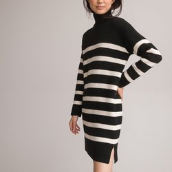 Black/beige striped