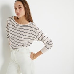 Ivory / navy stripe
