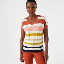 Multi-coloured striped