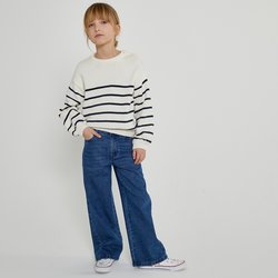 Ecru /green striped