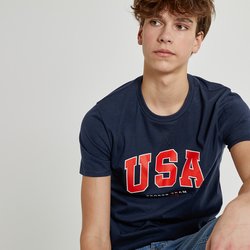 Navy blue + ecru