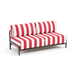 Red striped/white