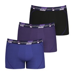Blue + purple + black