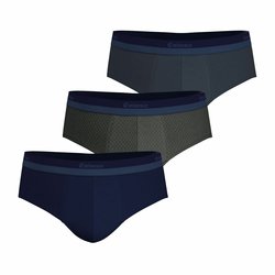 Navy blue+khaki print+grey blue