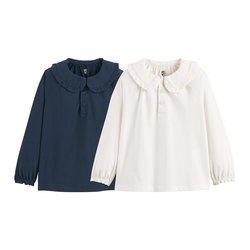 Navy blue + ecru