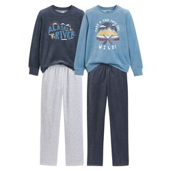 Blue+ heather grey +dark grey
