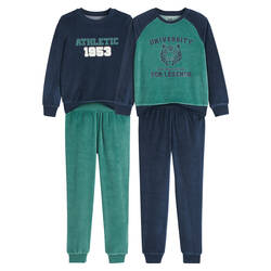 Green + navy