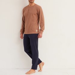 Brown + navy