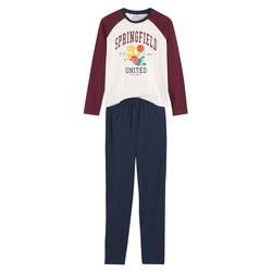 Burgundy / navy / white