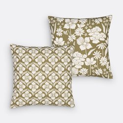 Print/khaki background