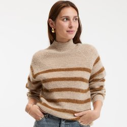 Beige/brown stripes