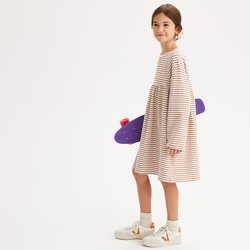 Ecru/brown stripes