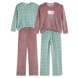 Green/mauve