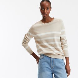 Beige/ecru stripes