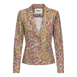 Yellow/coral print