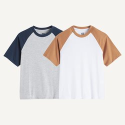 White/brown+grey/navy
