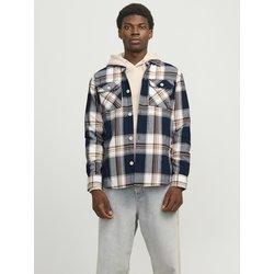 Navy blue checked