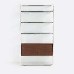 Walnut/chrome
