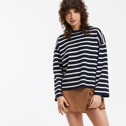 Striped navy / ivory