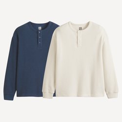 Navy blue + ecru