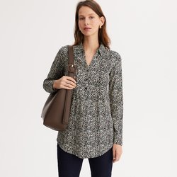 Black print/ecru