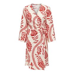 Red floral print