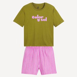 Pink + green