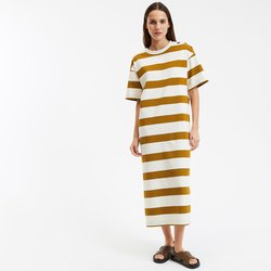 Ecru/brown stripe