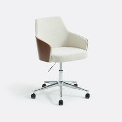 Ecru/walnut veneer