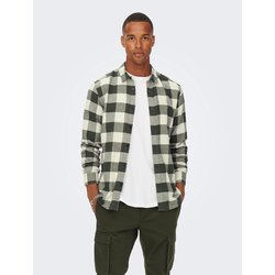 Green/ecru check