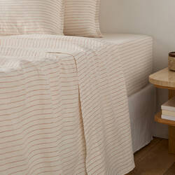 Ecru/orange stripe