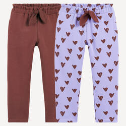 Purple print+brown