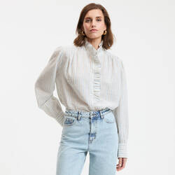 Pale blue / white stripe