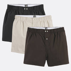 Grey + ecru + brown