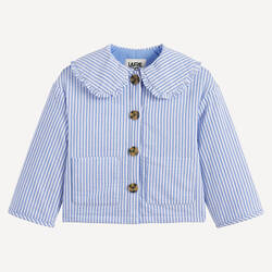 Blue striped/ecru