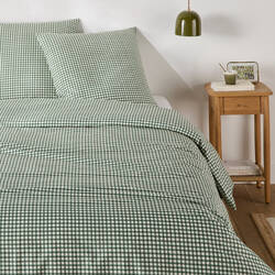 Green gingham
