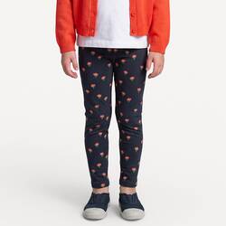 Navy blue+printed
