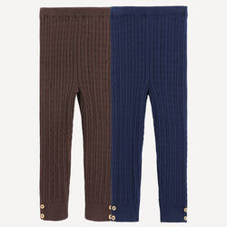 Brown + navy