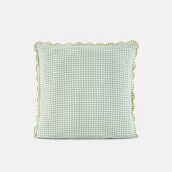 Pale green checked
