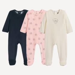 Navy + pink + ecru